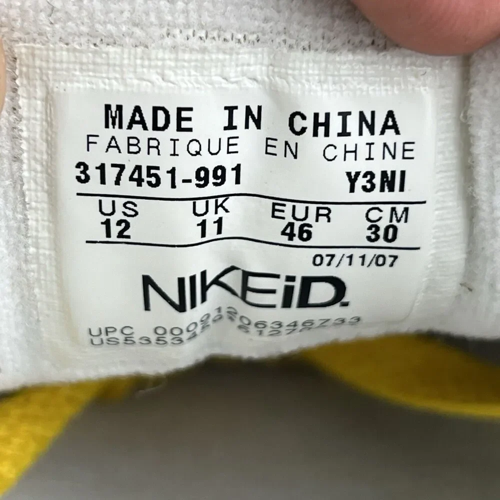 Y2K Nike Bruin Max Oregon Ducks Nike ID Suede Green Gold Men’s Size 12 - Picture 10 of 10
